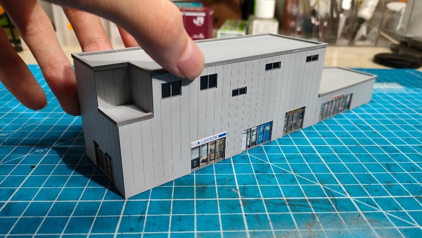 紙で作る　1/150スケール建物の作り方